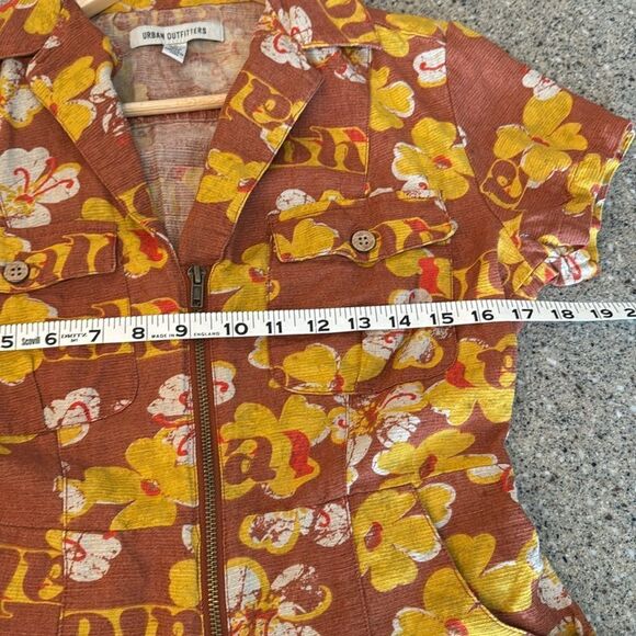 Urban Outfitters Floral Jumpsuit in Brown and Yellow - Picture 9 of 12